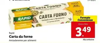 Lidl Rapid Carta Da Forno offerta