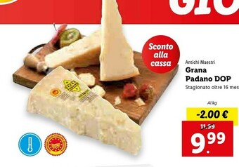 Lidl Antichi maestri Grana Padano DOP offerta