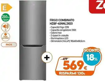 Expert Zoppas Grigo Combinato HZBF-45NNL3XE0 offerta