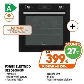 Expert Zoppas Forno Elettrico SZBO808MSP offerta