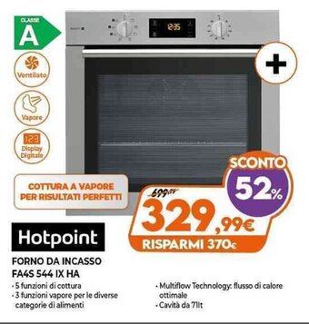 Expert Hotpoint Forno Da Incasso FA4S 544 IX HA offerta