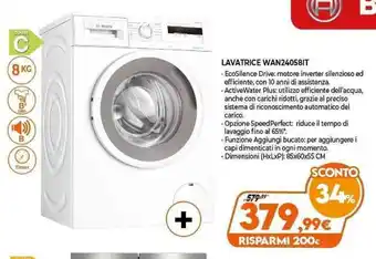 Expert Bosch Lavatrice WAN24058IT offerta