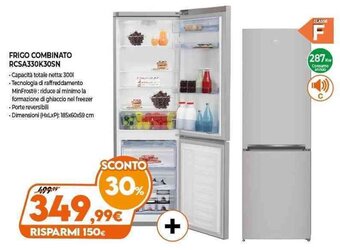 Expert beko Frigo Combinato RCSA330K30SN offerta