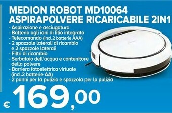 MD Discount Medion Robot aspirapolvere offerta