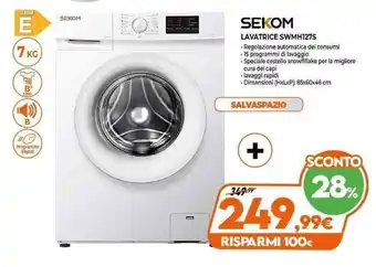 Expert SEKOM Lavatrice SWMH127S offerta