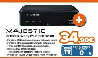 Expert Costa Decoder digitale terrestre offerta