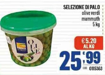 Gruppo di Palo Selezione di Palo olive verdi mammuth 5 kg offerta