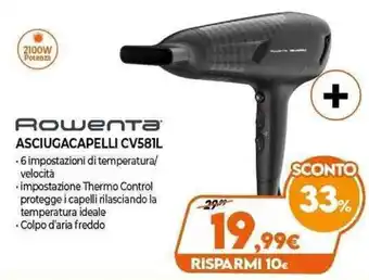 Expert Rowenta Asciugacapelli CV581L offerta