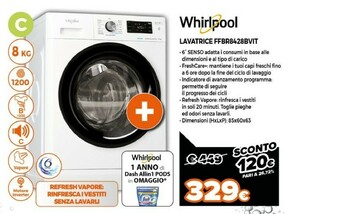 Expert Whirlpool Lavatrice offerta