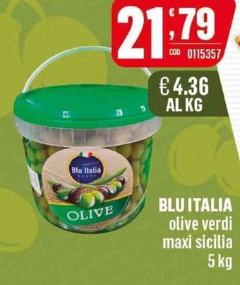 Gruppo di Palo Blu Italia olive verdi maxi sicilia 5 kg offerta