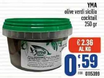 Gruppo di Palo Yma olive verdi sicilia cocktail 250 gr offerta
