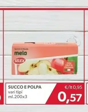Ok Market Selex Succhi di frutta offerta