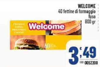 Gruppo di Palo Welcome 40 fettine di formaggio fuso 800 gr offerta