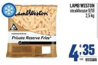 Gruppo di Palo Lamb Weston steakhouse 9/18 2,5 kg offerta