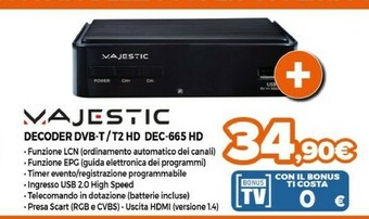 Costa Decoder digitale terrestre