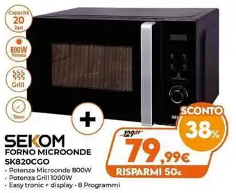 Expert SEKOM Forno Microonde SK820CGO offerta