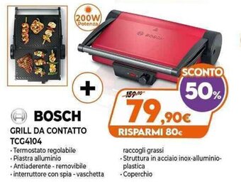 Bosch Grill Da Contatto TCG4104