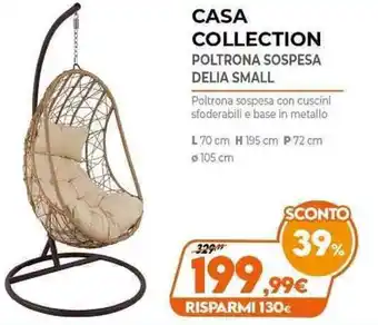 Casa Collection Poltrona Sospesa Delia Small