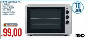 MD Discount Forno elettrico offerta