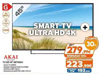 Expert AKAI TV Led 45''AKTV454J offerta