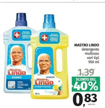 Pam Mastro lindo Detergente Multiuso offerta