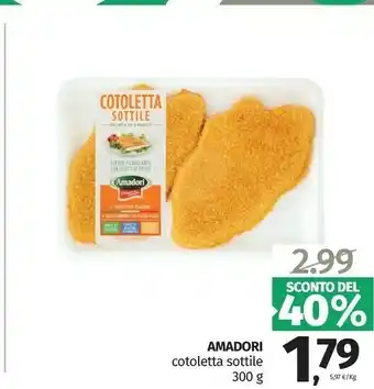 Pam Amadori Cotoletta Sottile 300 G(ml) offerta