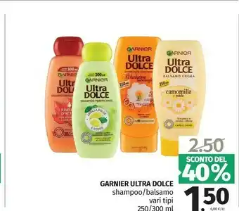 Pam Garnier Ultra Dolce Shampoo/ Balsamo offerta