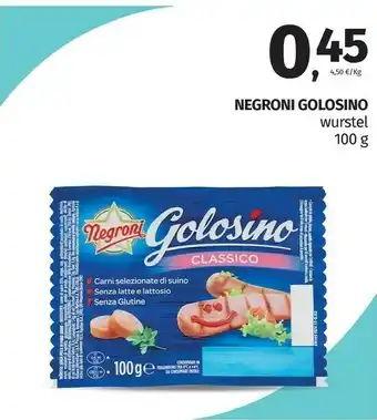 Negroni Wurstel Golosino Classico 100 G(ml)