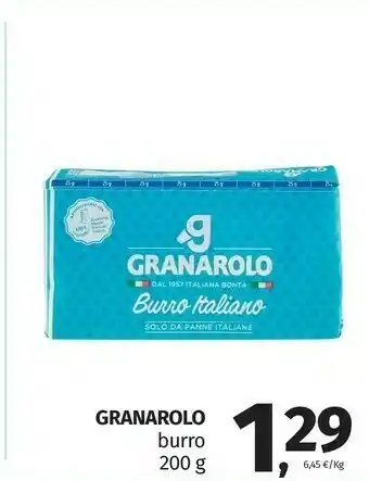 Pam Granarolo Burro Italiano Solo Da Panne Italiane 200 G(ml) offerta