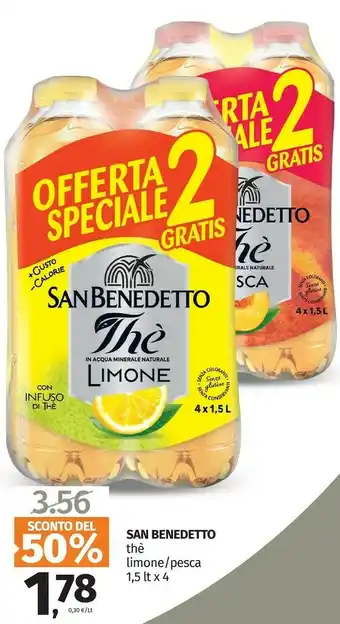 Pam San Benedetto Thè Al Limone 1500 G(ml) offerta
