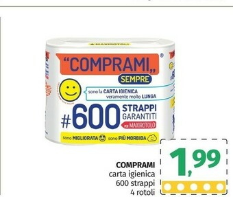 Pam Comprami Carta Igienica offerta