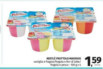 Pam Nestlè Fruttolo Maxi Duo Fragola E Pesca 400 G(ml) offerta