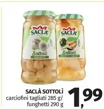 Pam Saclà Carciofini sott'olio offerta