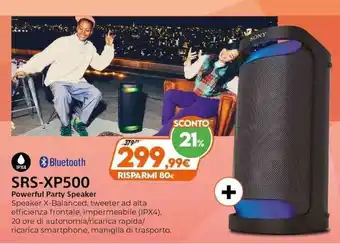 Expert Sony SRS-XP500 Powerful Party Speaker offerta