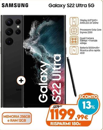 Expert Samsung Galaxy S22 Ultra 5G offerta