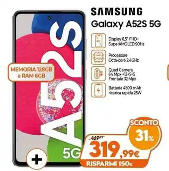 Expert Samsung Galaxy A52S 5G offerta