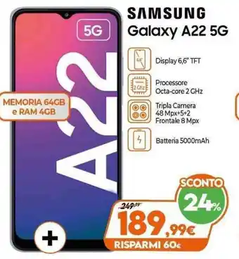 Expert Samsung Galaxy A22 5G offerta