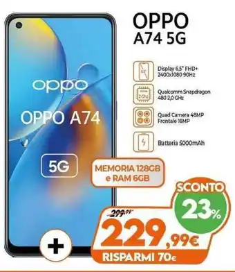 Expert Oppo A74 5G offerta