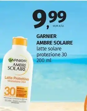 Pam Garnier Crema solare offerta