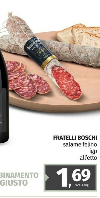 Pam Fratelli Boschi Salame Felino IGP offerta