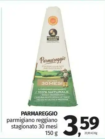 Pam Parmareggio Parmigiano Reggiano Oltre 30 Mesi DOP 150 G(ml) offerta