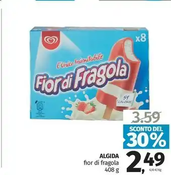 Pam Algida L'Unico Inimitabile Fior Di Fragola 408 G(ml) offerta
