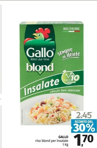 Pam Gallo Riso Blond Insalate Sempre Al Dente 1000 G(ml) offerta