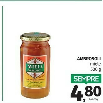 Pam Ambrosoli Miele offerta