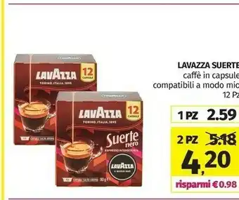 Pam Lavazza Caffè In Capsule Compatibili A Modo Mio offerta