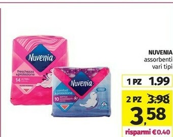 Pam Nuvenia Assorbenti offerta