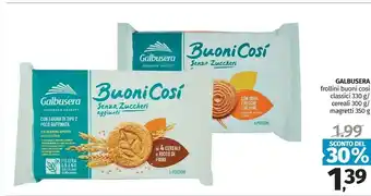 Pam Galbusera Buoni Così Frollino Senza Zuccheri Aggiunti 330 G(ml) offerta