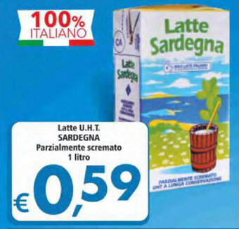 Alter Discount Latte U.H.T. Sardegna Parzialmente scremato 1 litro offerta