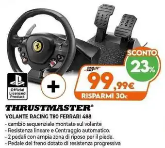 Expert Thrustmaster Volante Racing T80 Ferreri 488 offerta