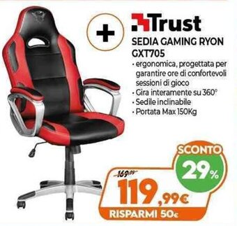 Expert Trust Sedia Gaming Ryon GXT705 offerta